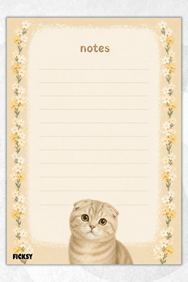 A5 Notepad Lined Notebook - 50 Sheets - Memopad - Notepad - Notepad - Note Paper - 1