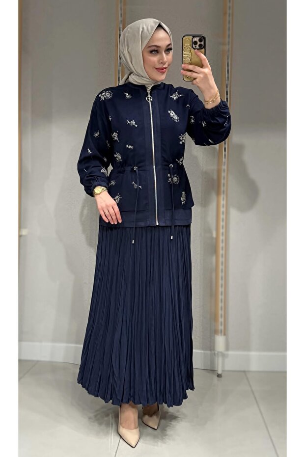Liyosel Fabric Premium Two-Piece Suit with Skirt