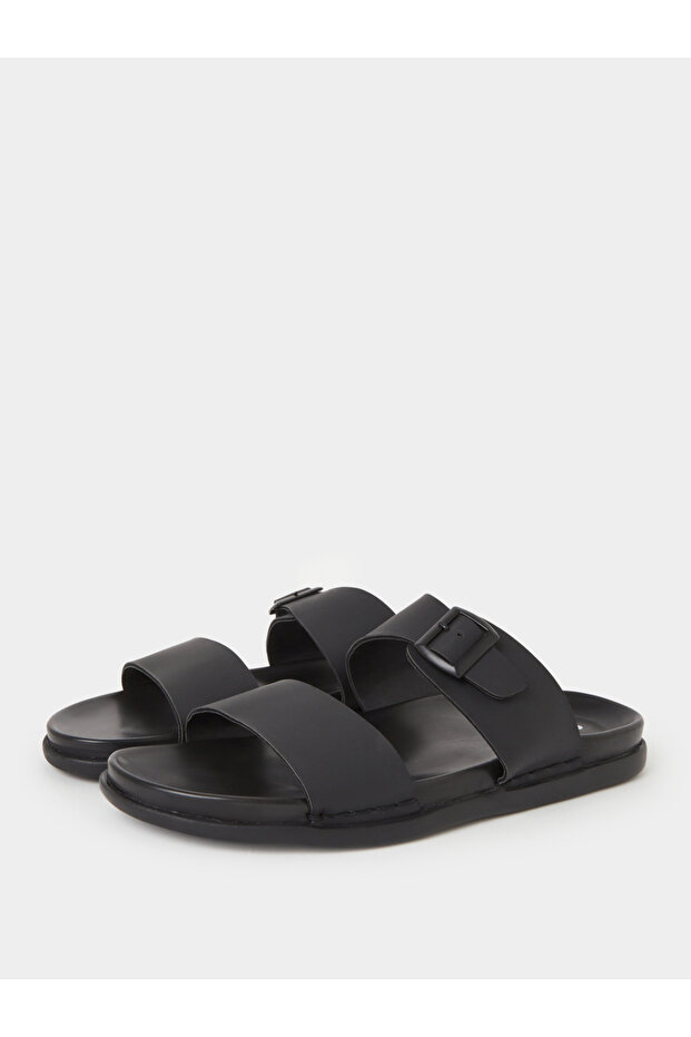 Men Solid Buckled Flat Sandals - 2