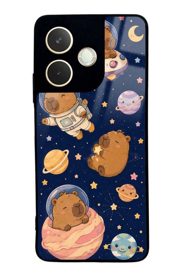 Oppo A5 Pro Glossy Phone Case with Cosmic Capybara Design