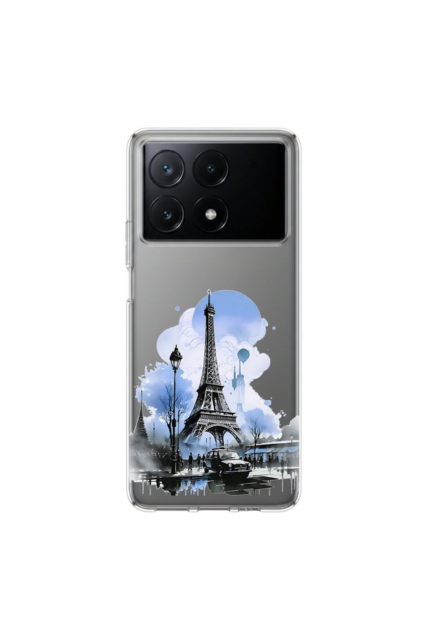 Poco X6 Pro Compatible Paris 2 Design Transparent Case