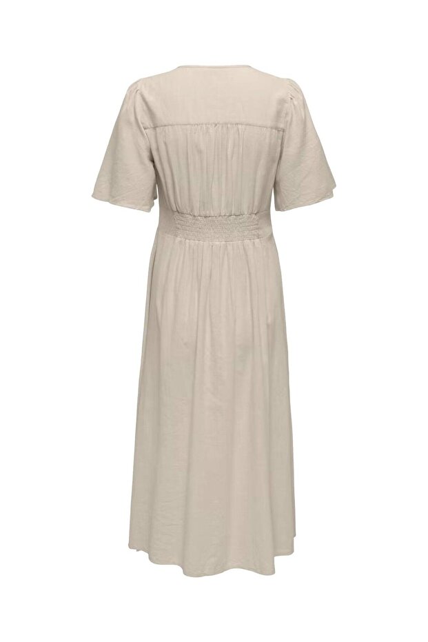 OnlTizana 2/4 Midi Dress WVN NOOS Kadın Elbise Gri (15373535) - 4