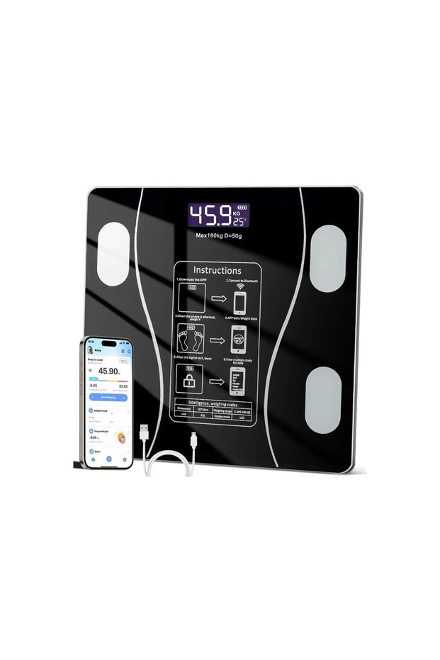 Cântar Bluetooth, Capacitate maximă 180 kg