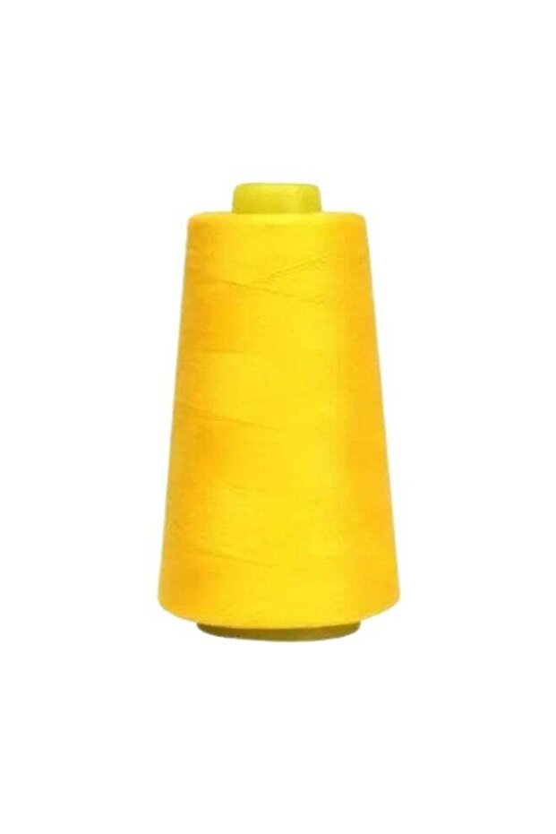 Embroidery Thread Polyester Machine And Hand Sewing Thread 3000 Yards- Yellow - 1