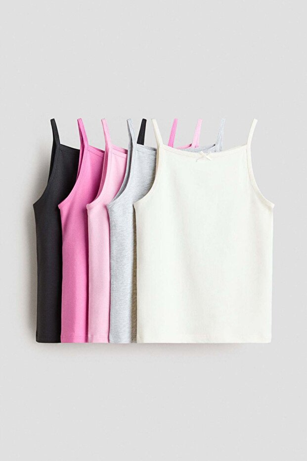 5-pack jersey vest tops