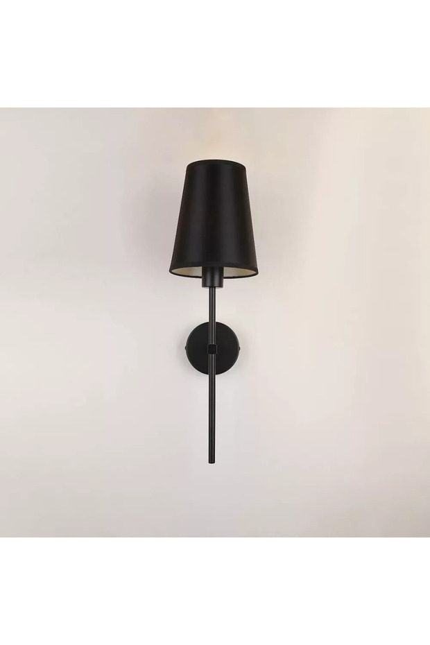 Shine Bright Single Black Wall Light - E14 Base - 3