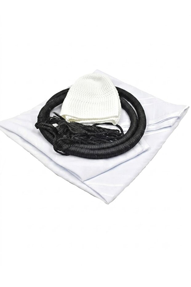 Ghutra Complete Set for Men - Premium Arab Fashion Keffiyeh & Head Ring Agal Iqal | Arabian Scarf Shaykh Boys Headwear One