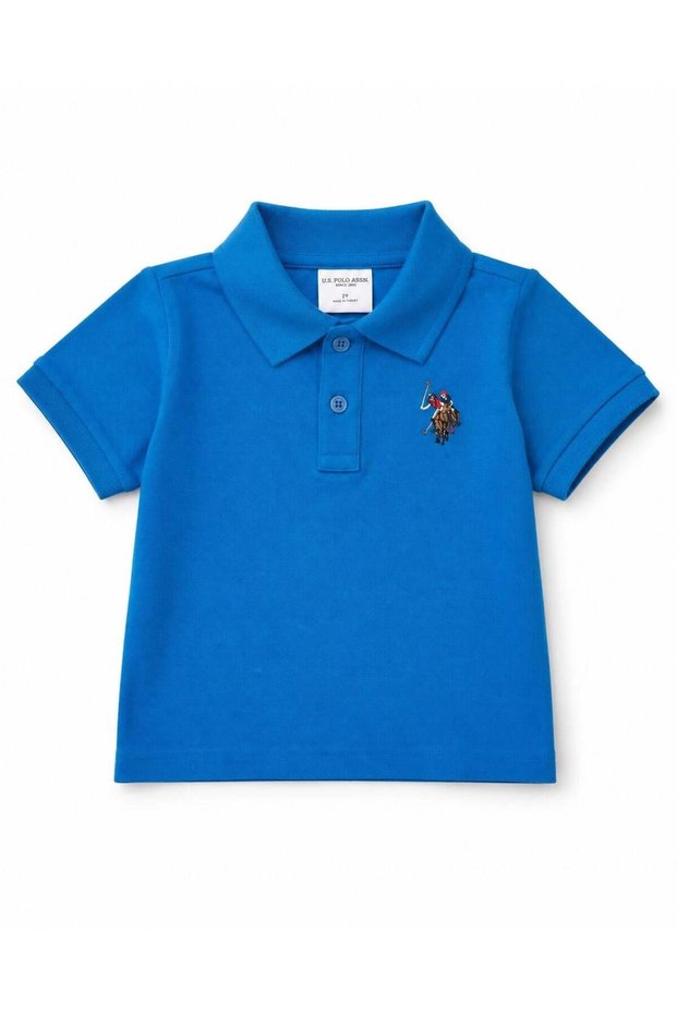 U.S. Polo Assn Baby Boy Polo Collar T-Shirt 6 Months 3 Years Cobalt