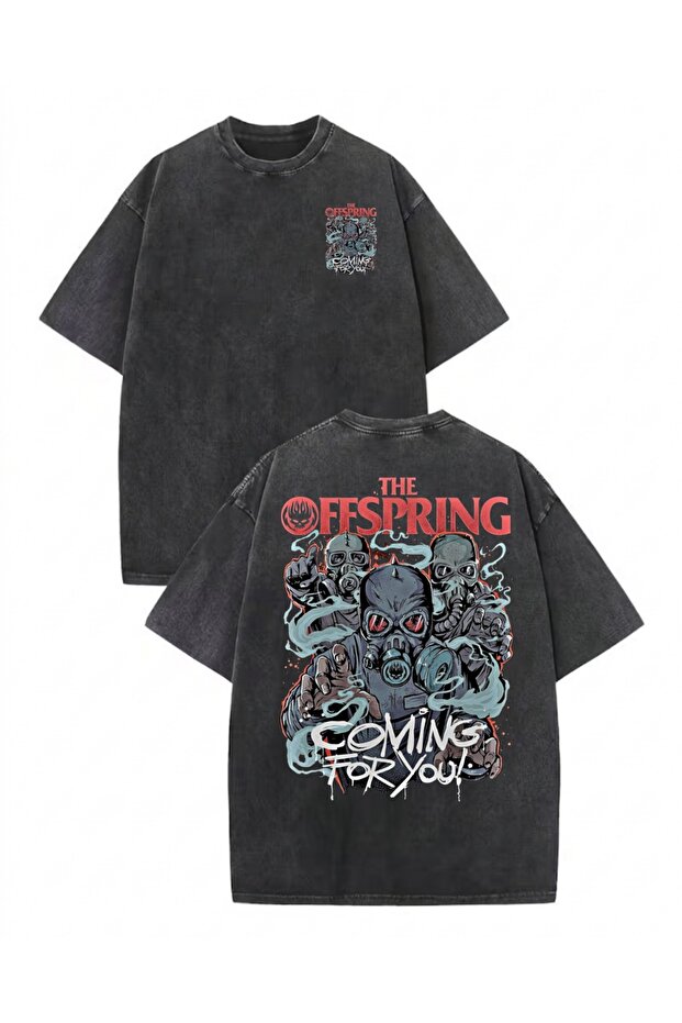 تي شيرت مطبوع عليه The Offspring للجنسين مقاس كبير