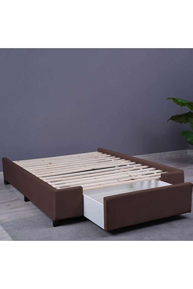 OLYMPIA BASE VELVET BROWN 140X200 CM