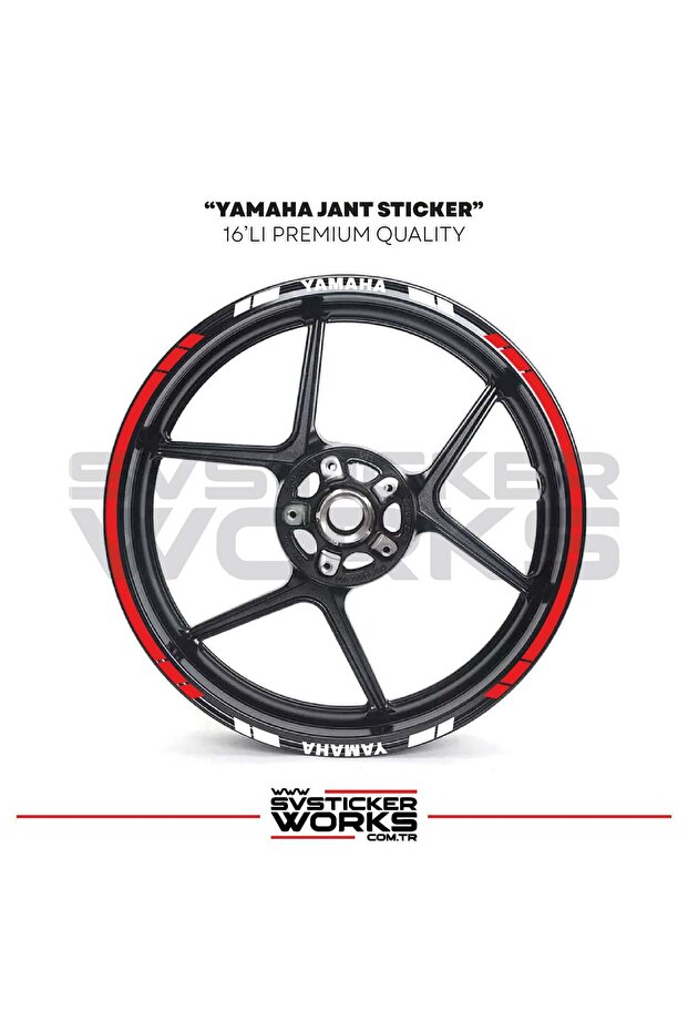 Yamaha Wheel Sticker Set High Quality 16-Piece Wheel Set Yamaha Compatible