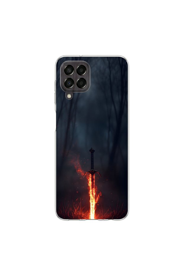 Samsung Galaxy M33 Compatible Savaş 3 Design Transparent Case