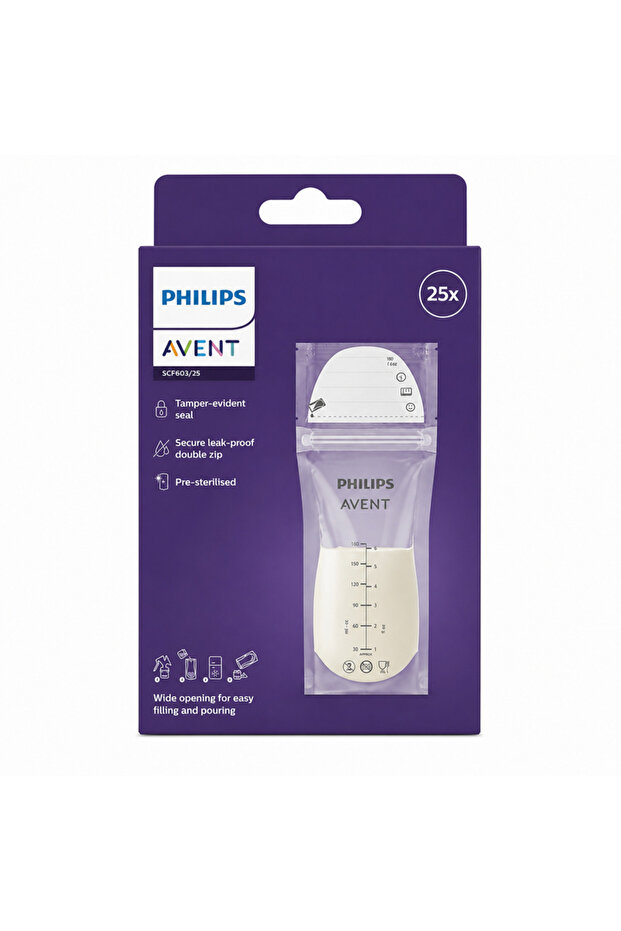 PA715 BREASTMILK STORAGE 180ML 25S