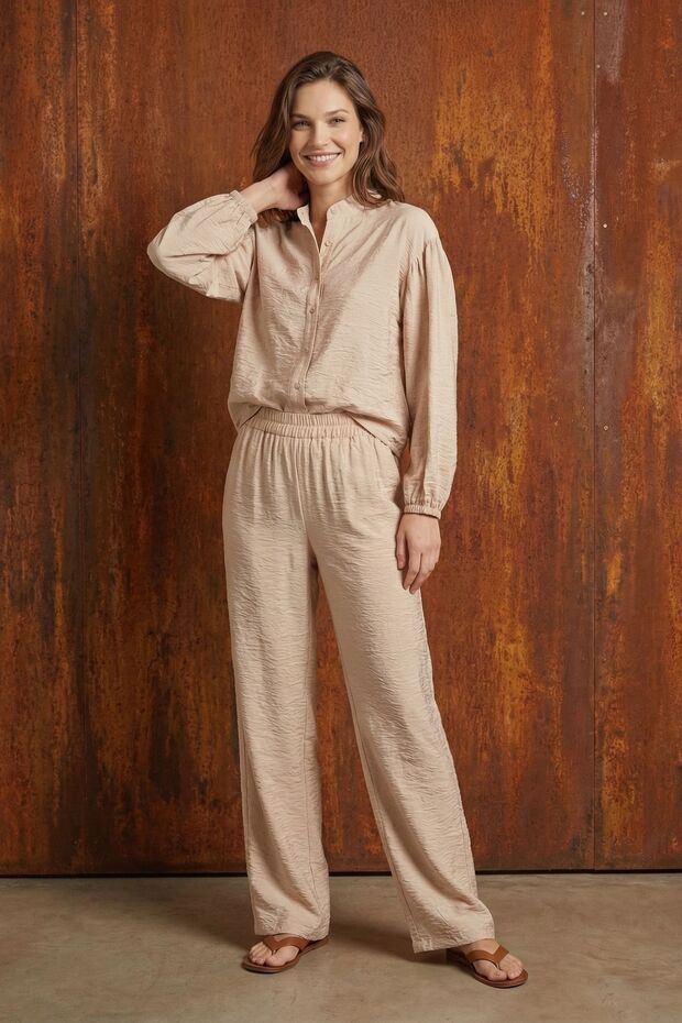 My Fashion High Waist Wide Leg Two Piece Set