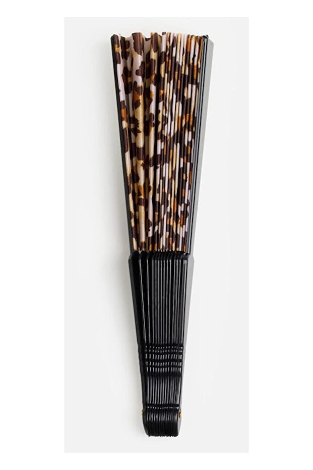 Evantai din plastic Leopard 23cm - 2