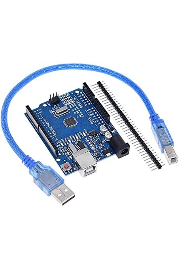 Arduino UNO - R3 ATmega328P CH340 Development Board with USB Cable with Straight Pin Header
