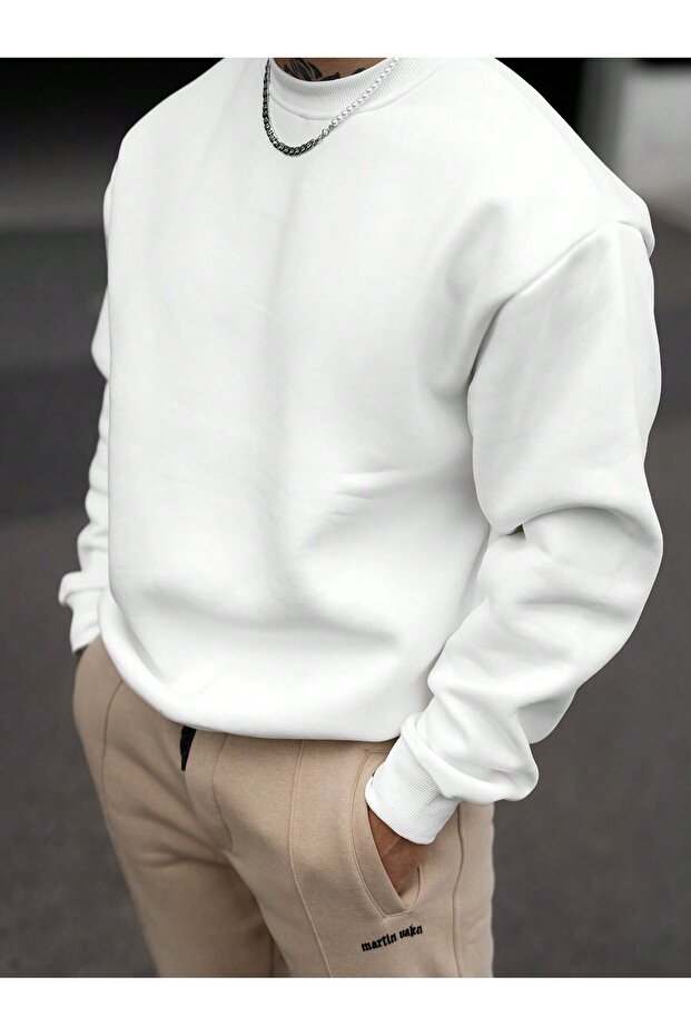 3 Yarn Oversize Crewneck Sweatshirt