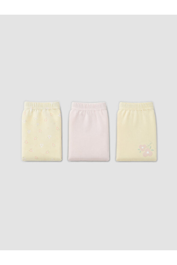 Rmz Gi̇yi̇m Farkiyla Girls' Printed 3-Piece Boxer Set