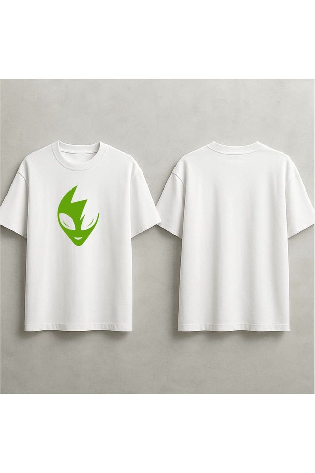 Alien Printed Oversized T-Shirt