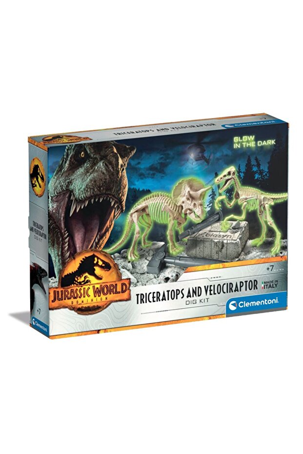 Triceratops and Velociraptor Dig Kit