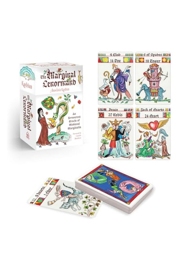 The Marginal Lenormand An Irreverent Oracle Of Medieval Marginalia Lenormand Box Set With 37 Cards