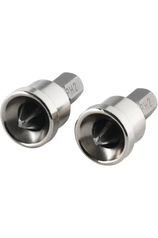Wolfcraft PH2 25mm depth stop bits, 2-piece pack