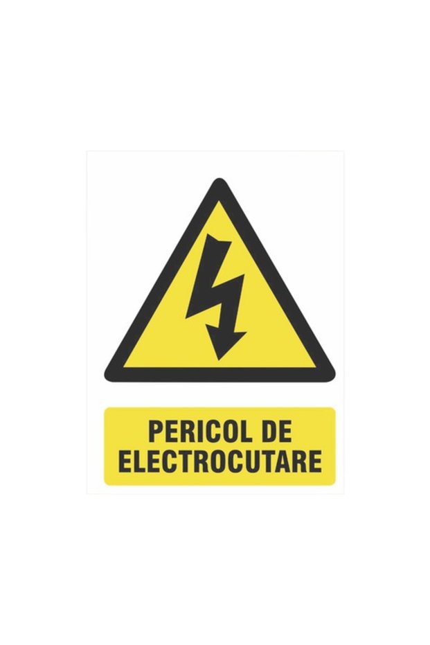 Indicator avertizare „Pericol de electrocutare”