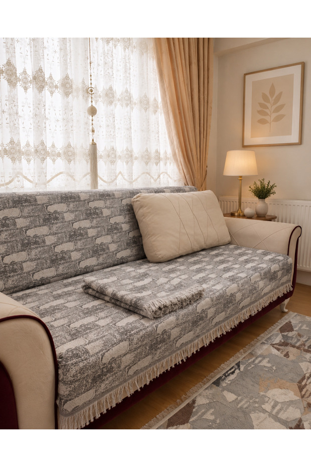 Sofa Cover Brick Gray 170X220