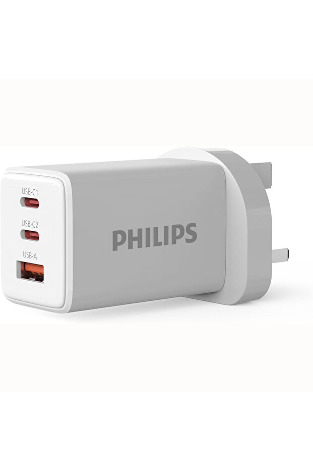 65W PD GaN USB Charger, White, DLP6333CW