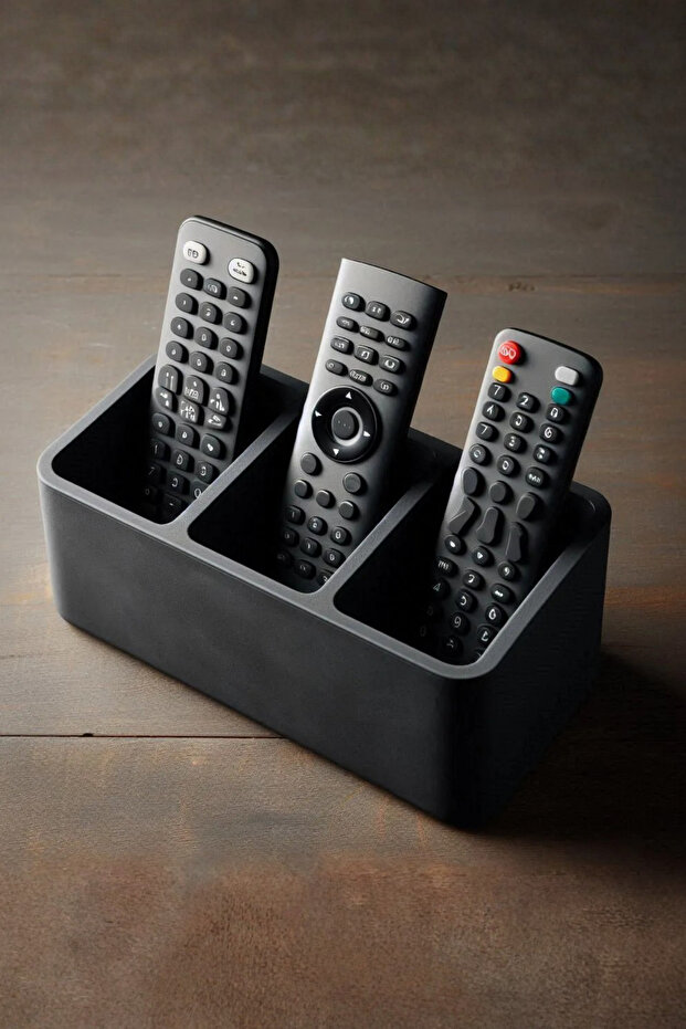 Modern 3-Compartment Television Side Control Unit