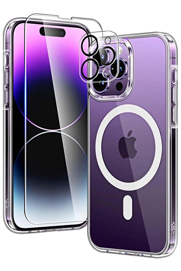[Updated] [1+2+2] Magnetic Case compatible with iPhone 15 Pro Max [Anti-Yellowing]