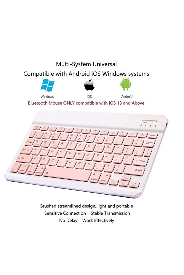 UltraSlim Bluetooth Keyboard and Mouse Combo Rechargeable Portable Wireless Keyboard Mouse Set