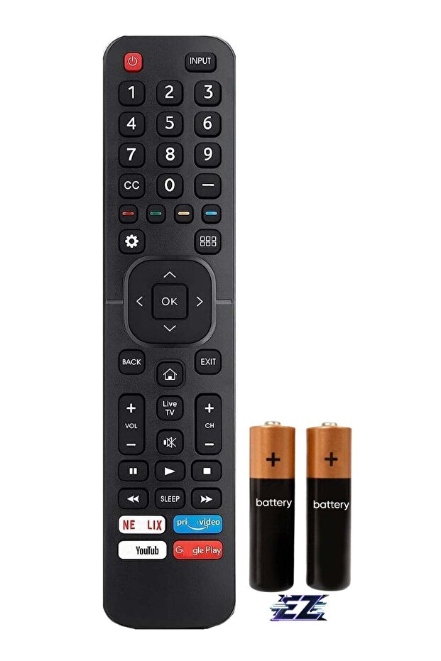 ERF2G60H Universal Remote Control for Hisense Sharp LED Smart TV Replacement EN2A27 EN2BK27S with battery