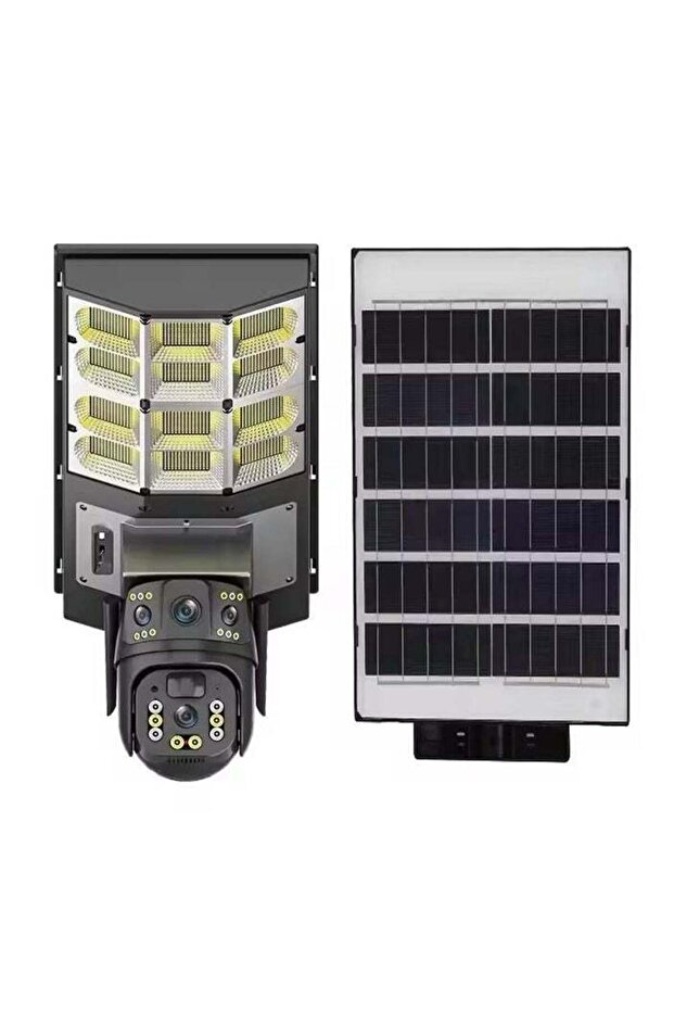 8MP Dual Lens Solar Streetlight Security Camera with 4G Connectivity
