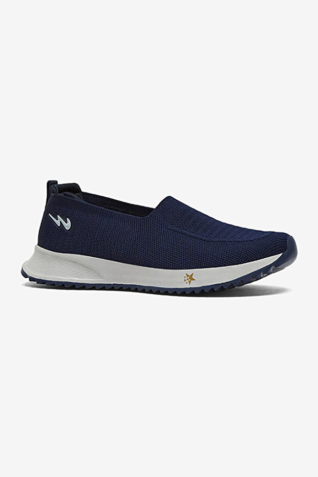 Women Armor Memory Foam Slip-On Walking Shoes-Navy
