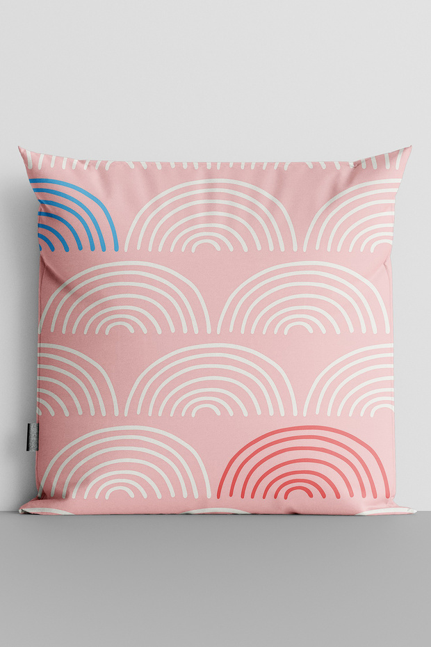 Abstract Shapes Double Sided Digital Printed Throw Pillow Cover