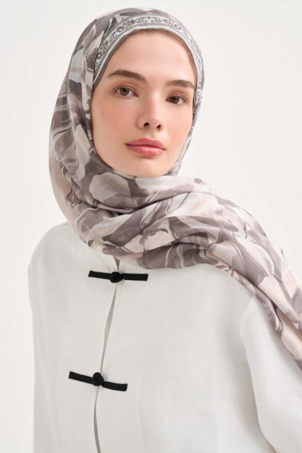 Rosalie Aria Viscose Shawl Gray