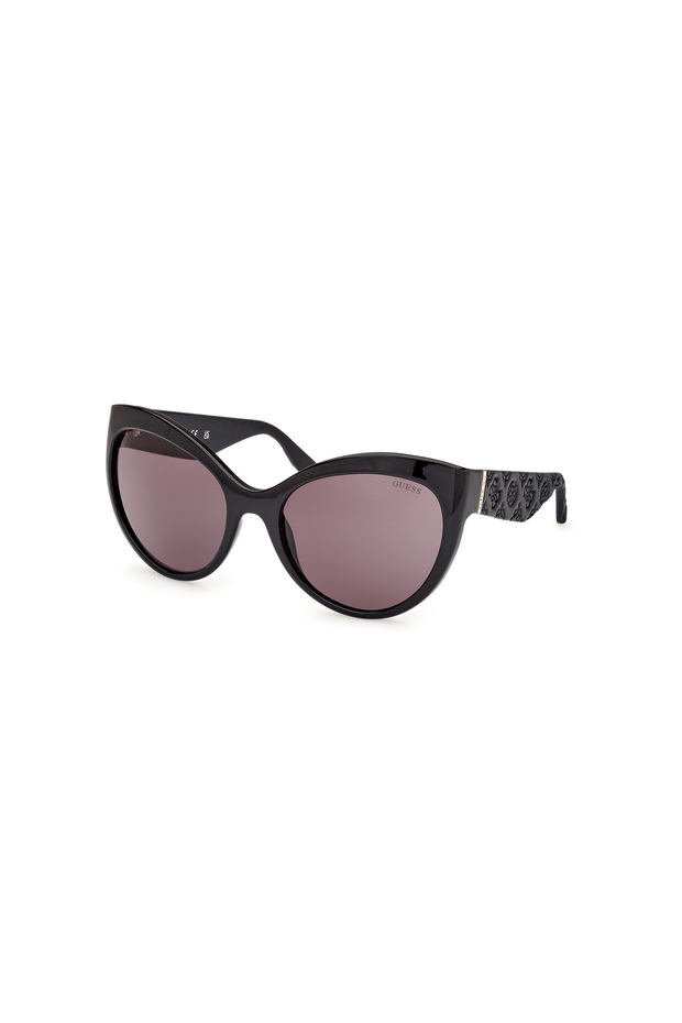 Shiny Black Uv400 Injected Female Sunglasses