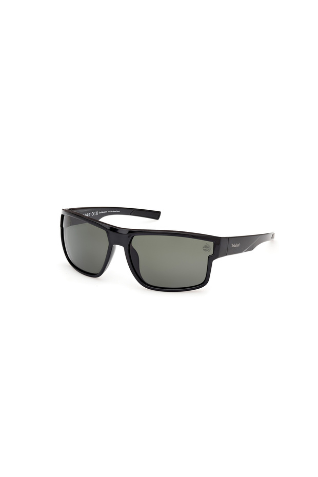 Shiny Black Polarized Injected Male Sunglasses