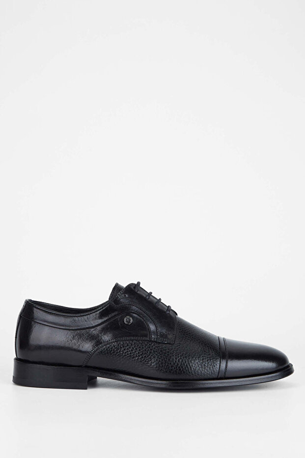 Men's Genuine Leather Black Classic Shoes