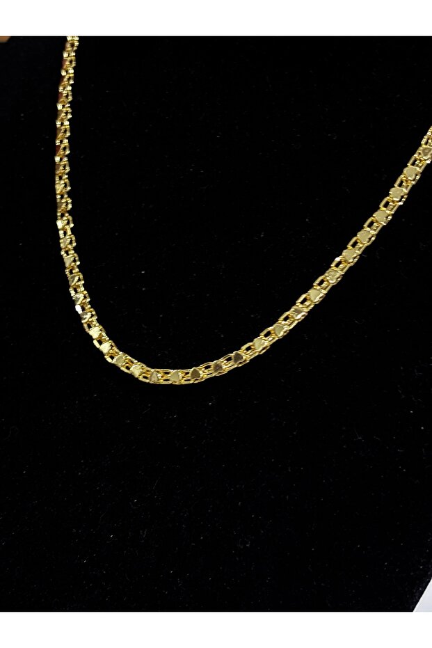 Minimal Heart Linked Italian Model Chain Necklace