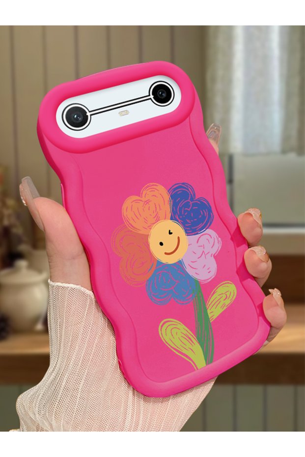 Tecno Spark Slim Compatible Case Camera Protector Red Silicone Couple Phone Case Floral Pattern
