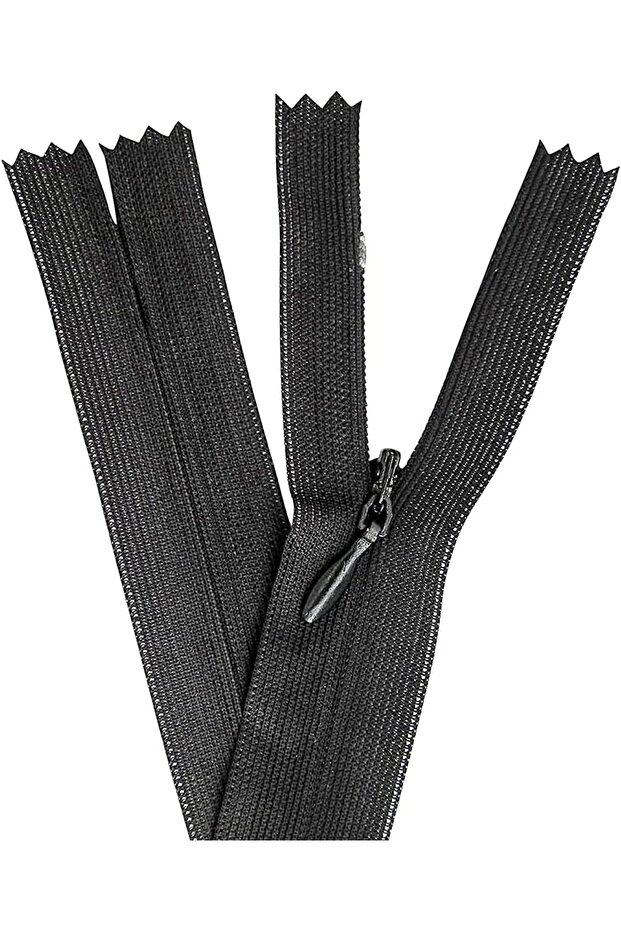 40cm Black Concealed Zipper 10 Pieces