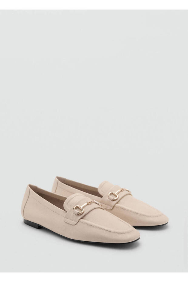 Buckle Leather Loafers
