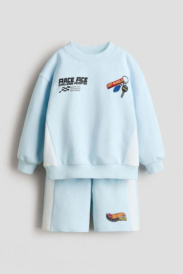 2-piece printed sweatshirt set