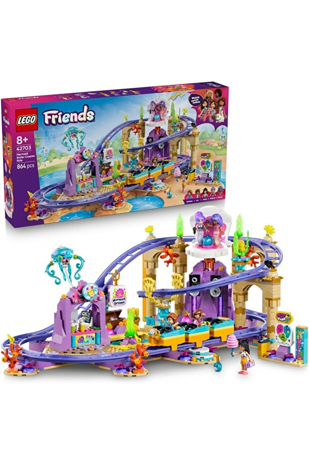 Friends Mermaid Roller Coaster Ride, 864 Pieces