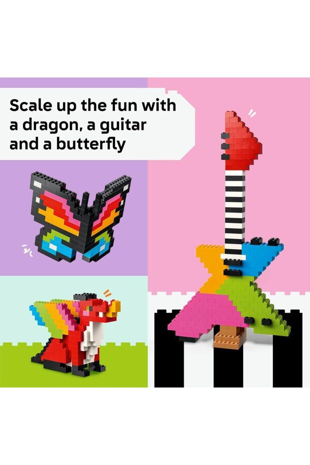 Classic Creative Colourful Bricks, 820 Pieces - 5
