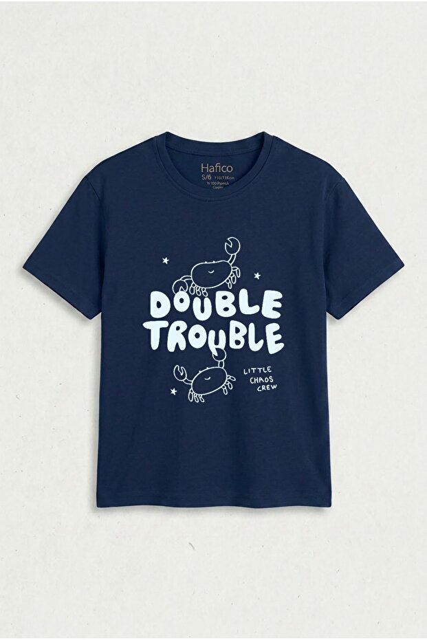 Boys/Girls Crab Printed T-Shirt