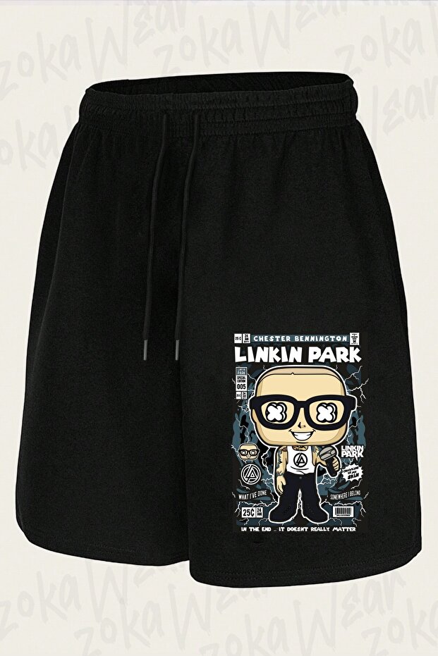 Unisex Linkin Park 3 Design Printed Shorts