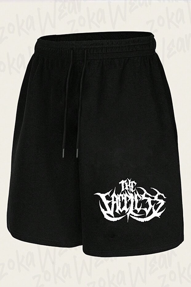 Unisex the Faceless Design Printed Shorts